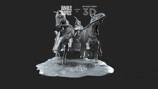 Charriot - Galanthir Elves - Davale Games - 3D Printed with high quality resin for LOTR/D&D games