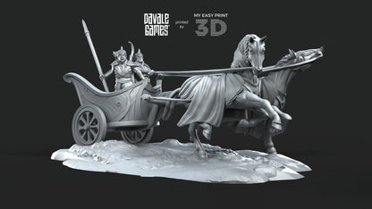 Charriot - Galanthir Elves - Davale Games - 3D Printed with high quality resin for LOTR/D&D games