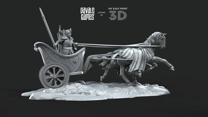 Charriot - Galanthir Elves - Davale Games - 3D Printed with high quality resin for LOTR/D&D games