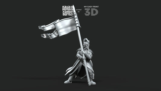Galanthir Elves - Royal Guard Banner - Davale Games - 3D Printed with high quality resin for LOTR/D&D games