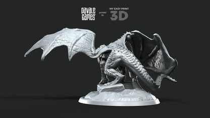 Old Dragon - Davale Games - 3D Printed with high quality resin for LOTR/D&D games