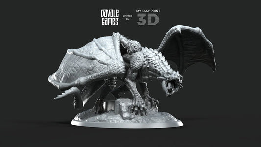 Old Dragon - Davale Games - 3D Printed with high quality resin for LOTR/D&D games