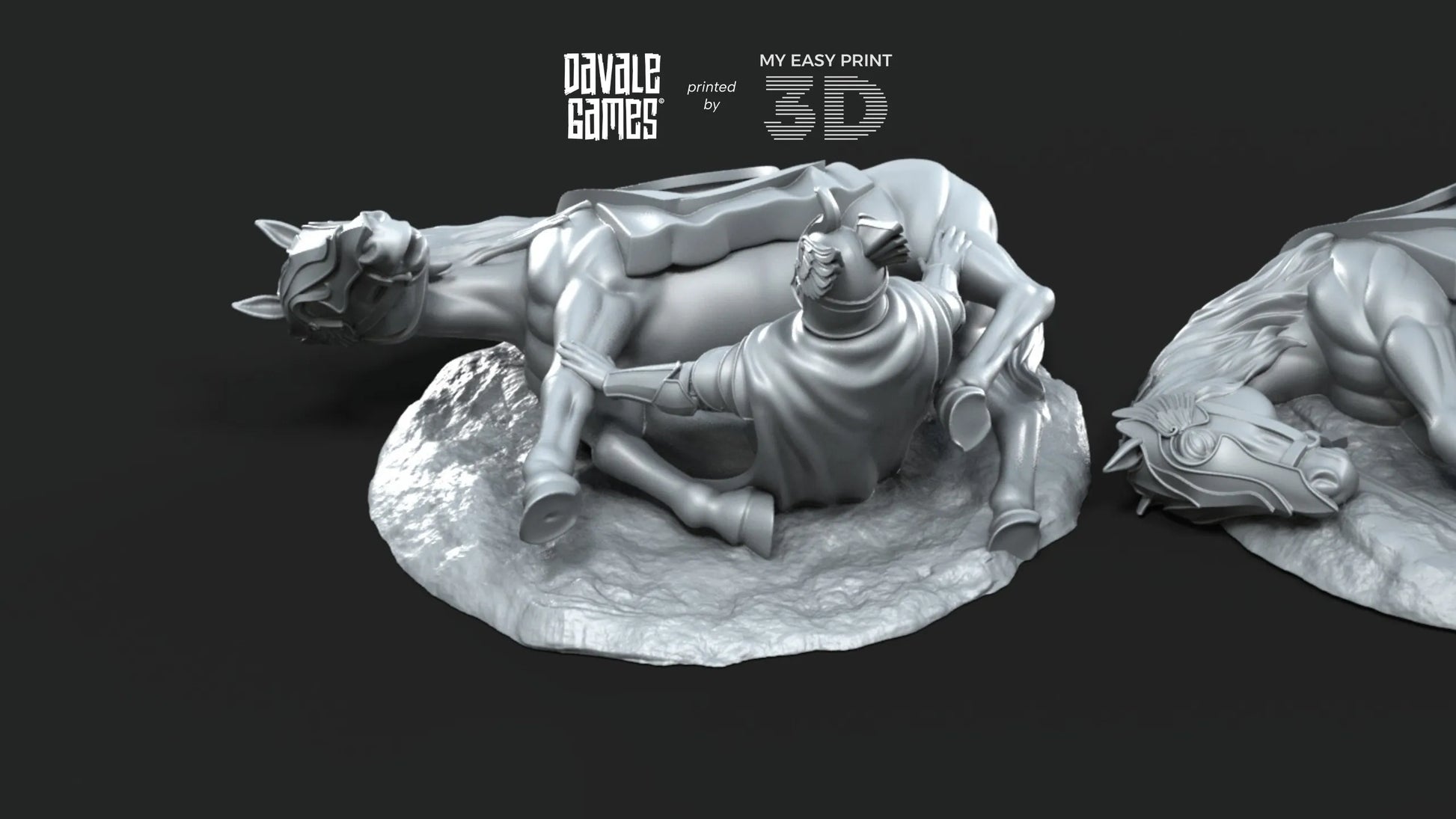 White Swan Riders Casualties - Davale Games - 3D Printed with high quality resin for LOTR/D&D games