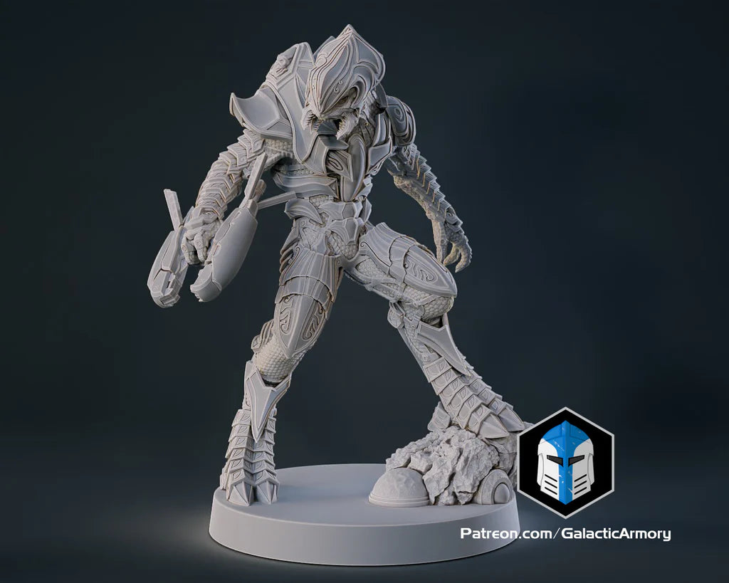 Halo Arbiter Miniatures - Galactic Armory - 3D Printed with High Quality Resin for Wargame/Skirmish/D&D