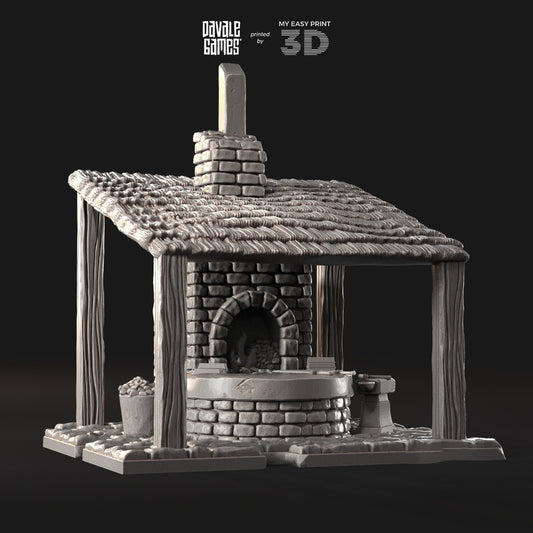 Viking Forge - Scenery - Davale Games - Mythological games - 3D Printed with high quality resin or PLA+
