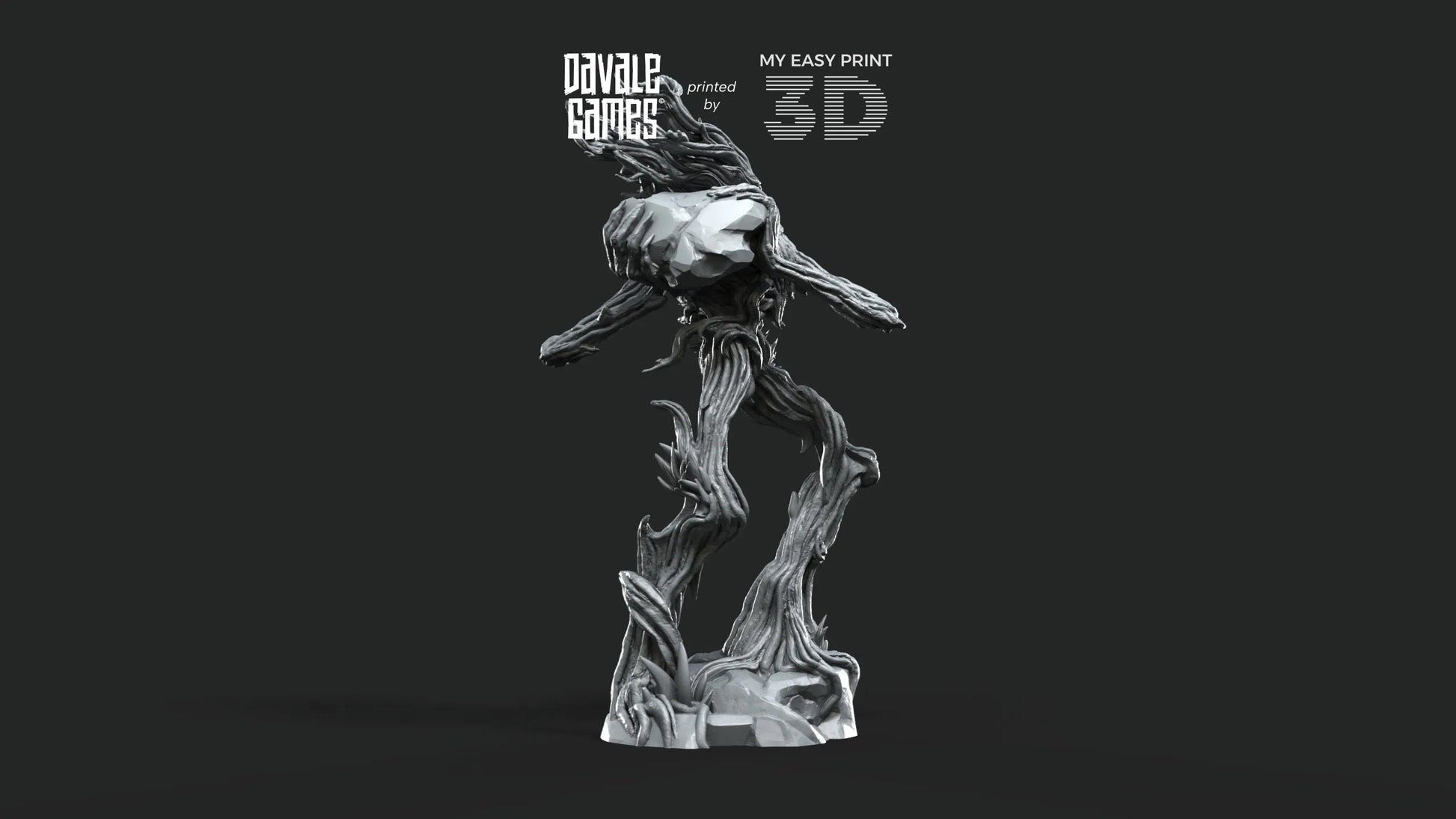 Tree Walker throwing rock - Davale Games - 3D Printed with high quality resin for LOTR/D&D games