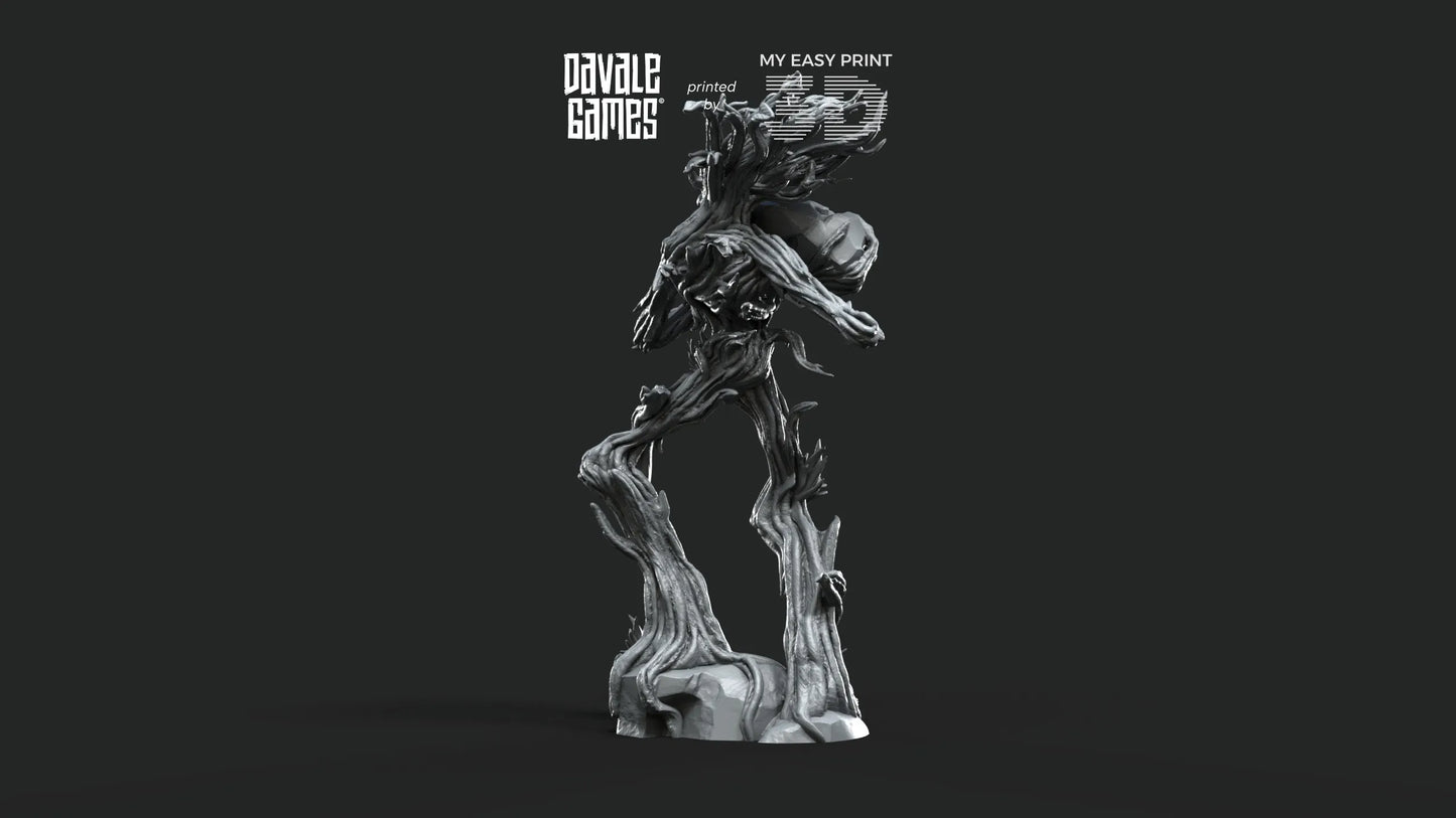 Tree Walker throwing rock - Davale Games - 3D Printed with high quality resin for LOTR/D&D games