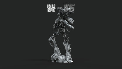 Tree Walker throwing rock - Davale Games - 3D Printed with high quality resin for LOTR/D&D games