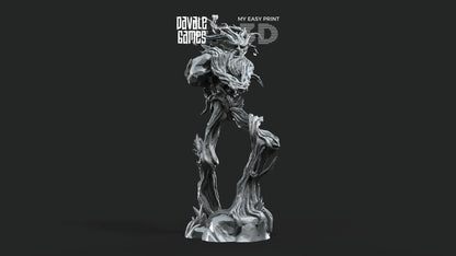 Tree Walker throwing rock - Davale Games - 3D Printed with high quality resin for LOTR/D&D games