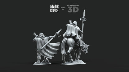White Swan - Farrel the big - Foot and Mounted - Davale Games - 3D Printed with high quality resin for LOTR/D&D games