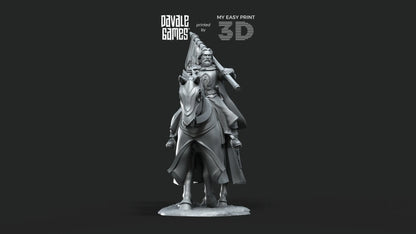 White Swan Banner - Foot and Mounted - Davale Games - 3D Printed with high quality resin for LOTR/D&D games