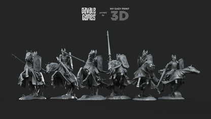 White Swan Riders - Davale Games - 3D Printed with high quality resin for LOTR/D&D games