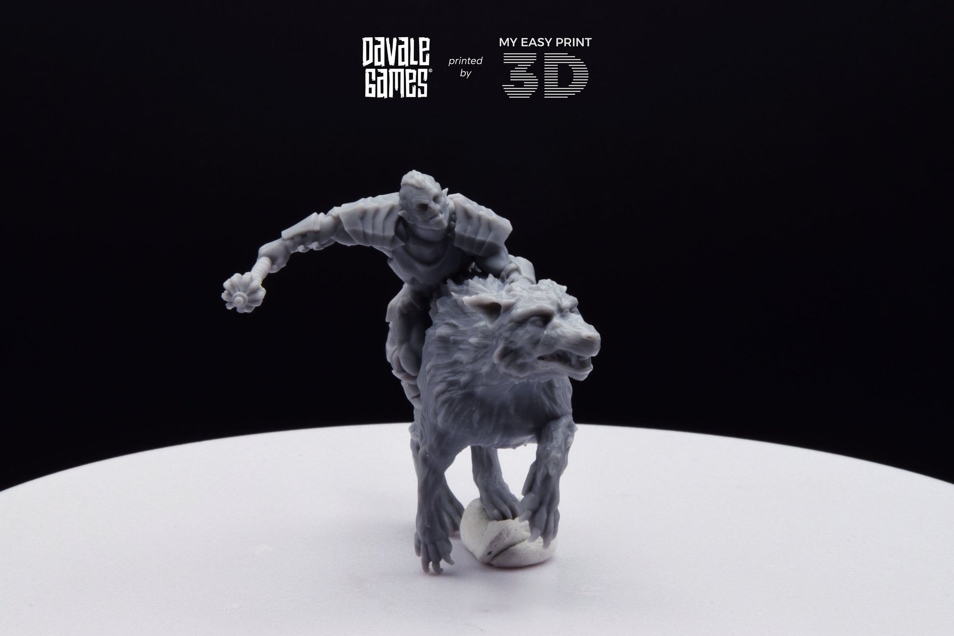 The Irreverent - Mounted - Davale Games - 3D Printed with high quality resin for LOTR/D&D games