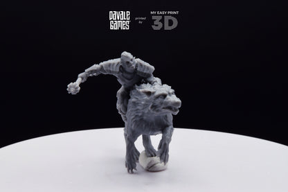 The Irreverent - Mounted - Davale Games - 3D Printed with high quality resin for LOTR/D&D games