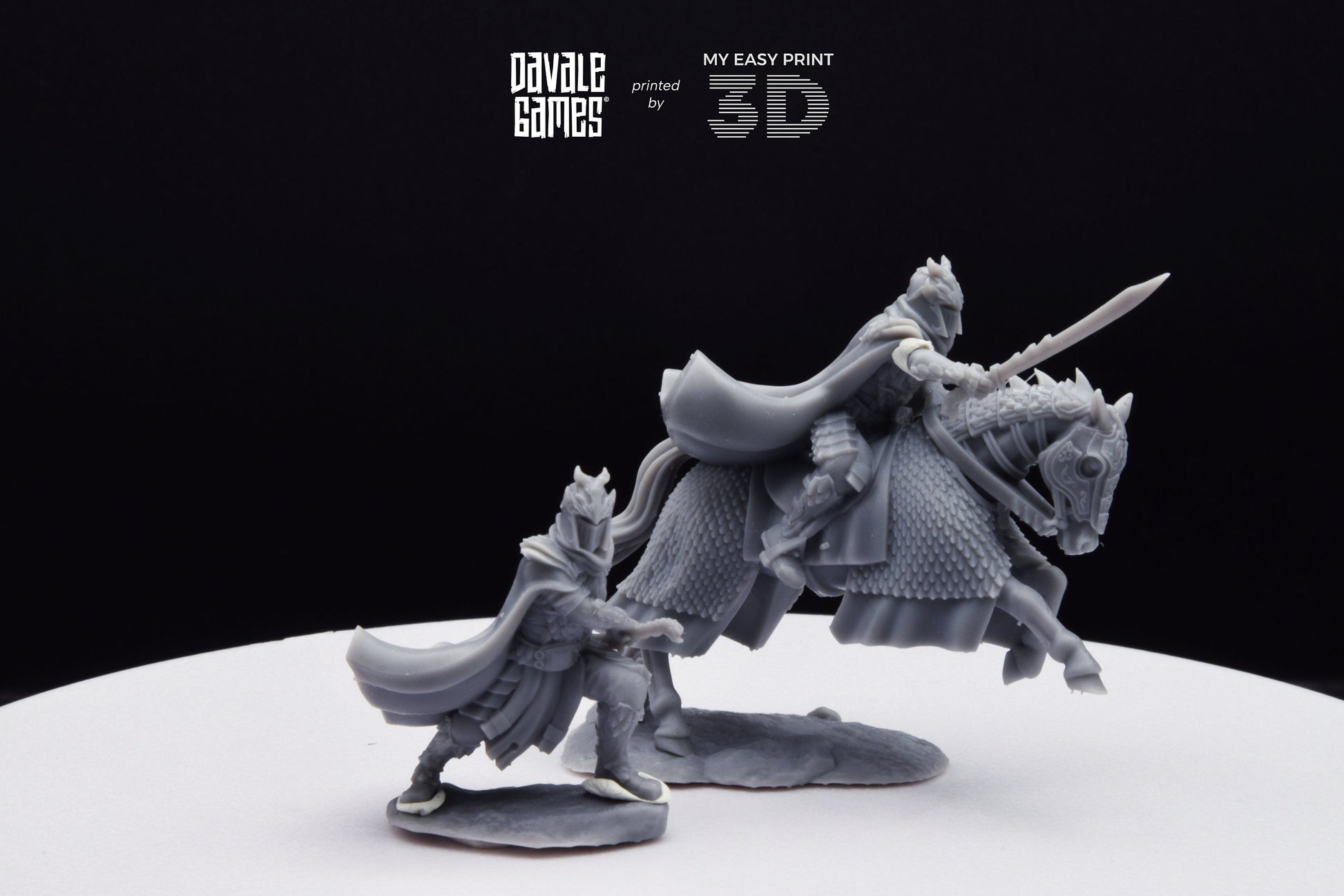 Lord of Dragons - Foot and Mounted - Davale Games - 3D Printed with high quality resin for LOTR/D&D games