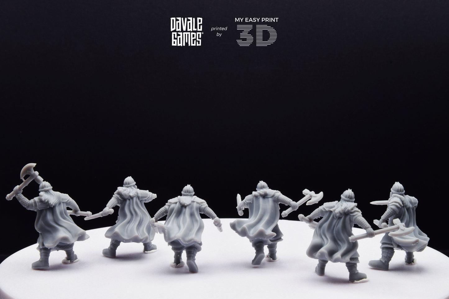 Metal Guard Dwarf - Davale Games - 3D Printed with high quality resin for LOTR/D&D games
