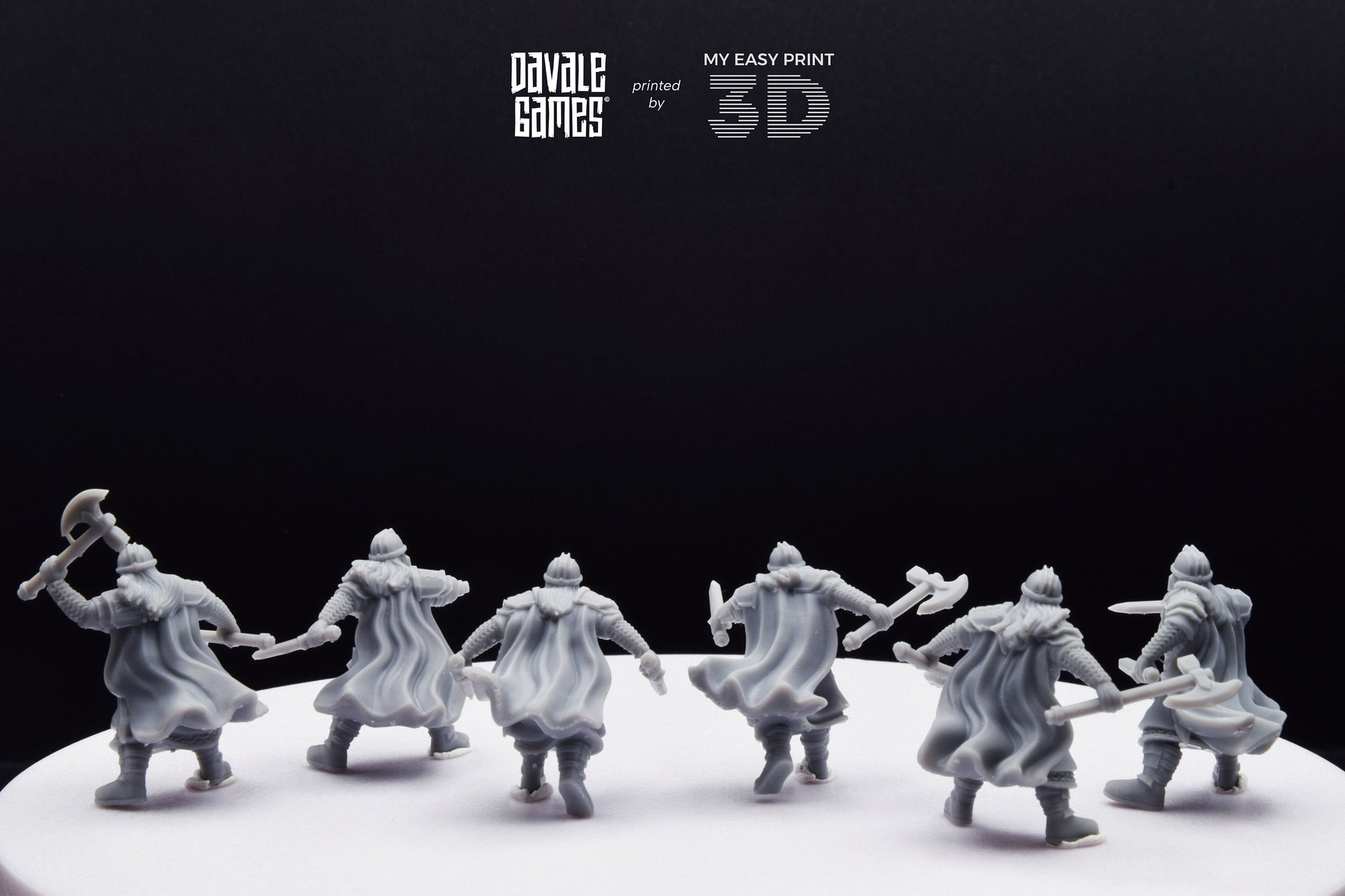 Metal Guard Dwarf - Davale Games - 3D Printed with high quality resin for LOTR/D&D games