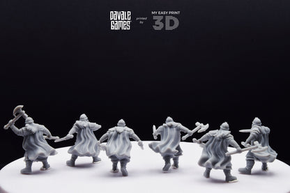Metal Guard Dwarf - Davale Games - 3D Printed with high quality resin for LOTR/D&D games