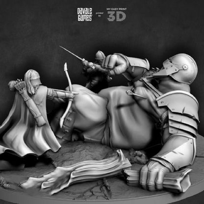 Death Troll - Blood-Handed Orcs - Davale Games - 3D Printed with high quality resin for LOTR/D&D games