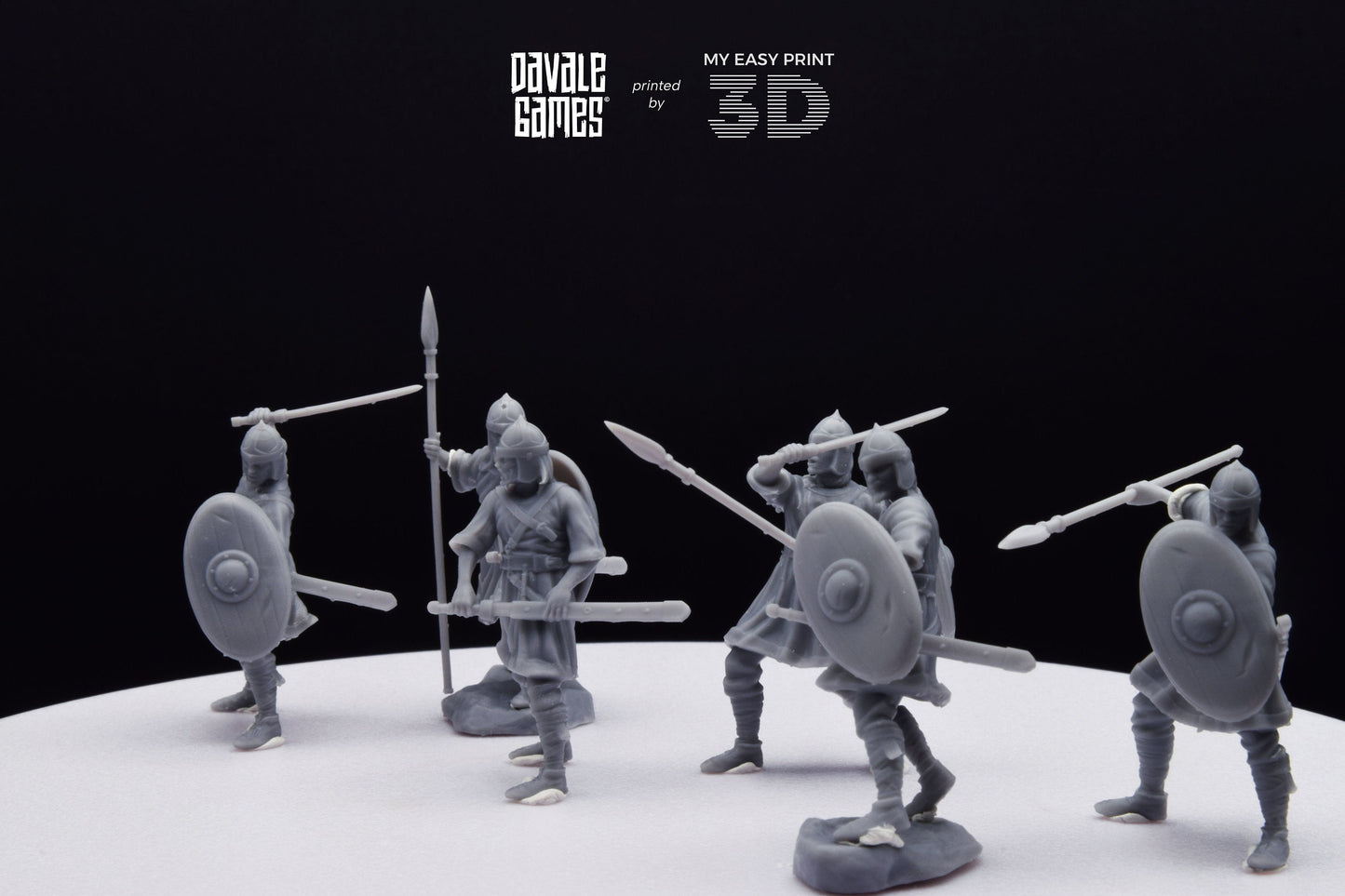 Visigoths on foot - Davale Games - Historical games - 3D Printed with high quality resin