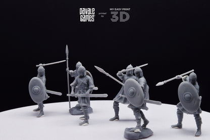 Visigoths on foot - Davale Games - Historical games - 3D Printed with high quality resin