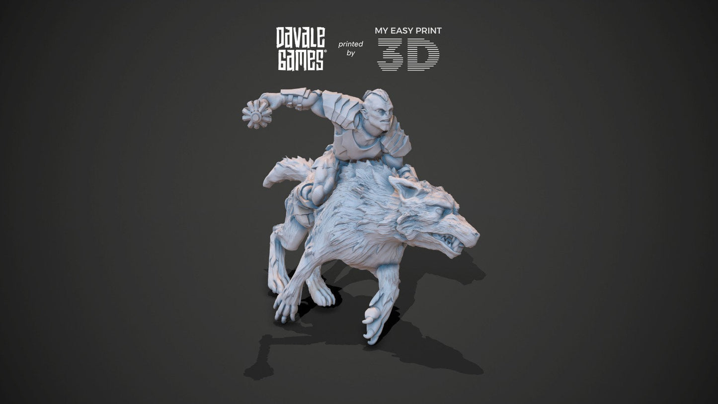 The Irreverent - Mounted - Davale Games - 3D Printed with high quality resin for LOTR/D&D games