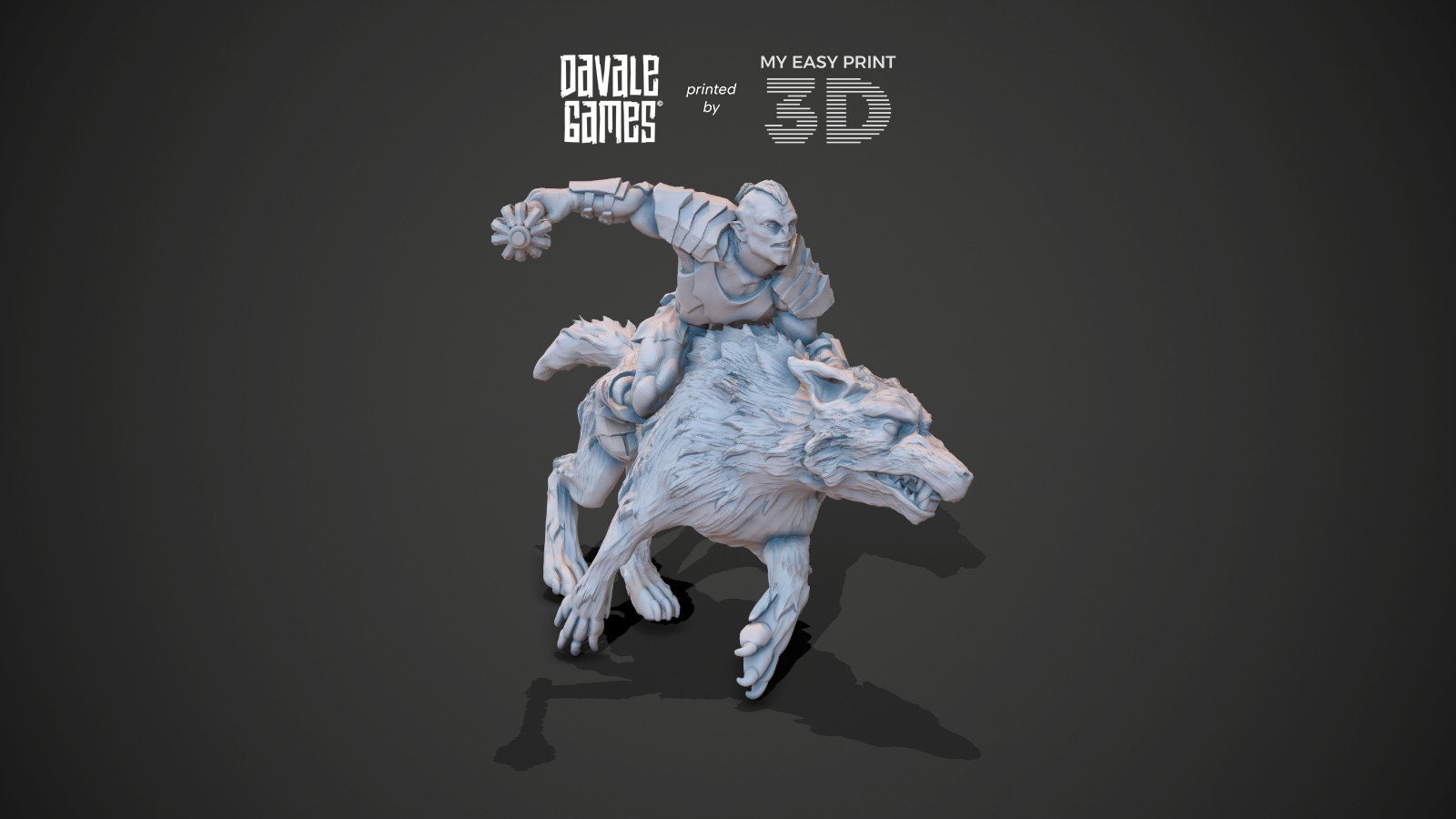 The Irreverent - Mounted - Davale Games - 3D Printed with high quality resin for LOTR/D&D games
