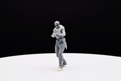 Gears Of War COG Kait Diaz Ot Miniature - TheSTLSmith - 3D Printed with high quality resin for Skirmish/D&D games