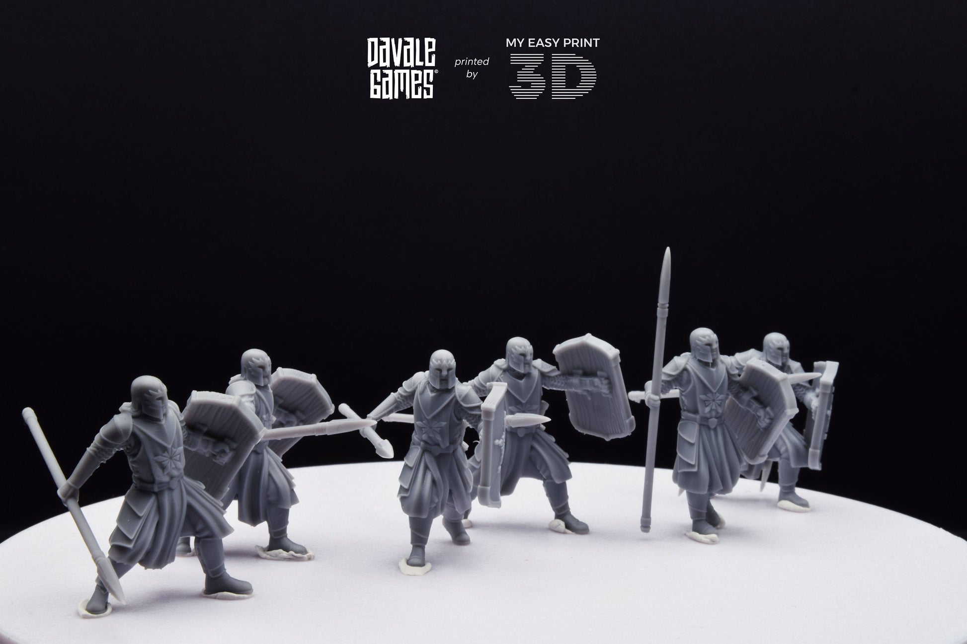 Human North Soldier with Spear and Shield - Davale Games - 3D Printed with high quality resin for LOTR/D&D games