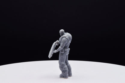 Gears Of War Jace Stratton Ot Miniature - TheSTLSmith - 3D Printed with high quality resin for Skirmish/D&D games