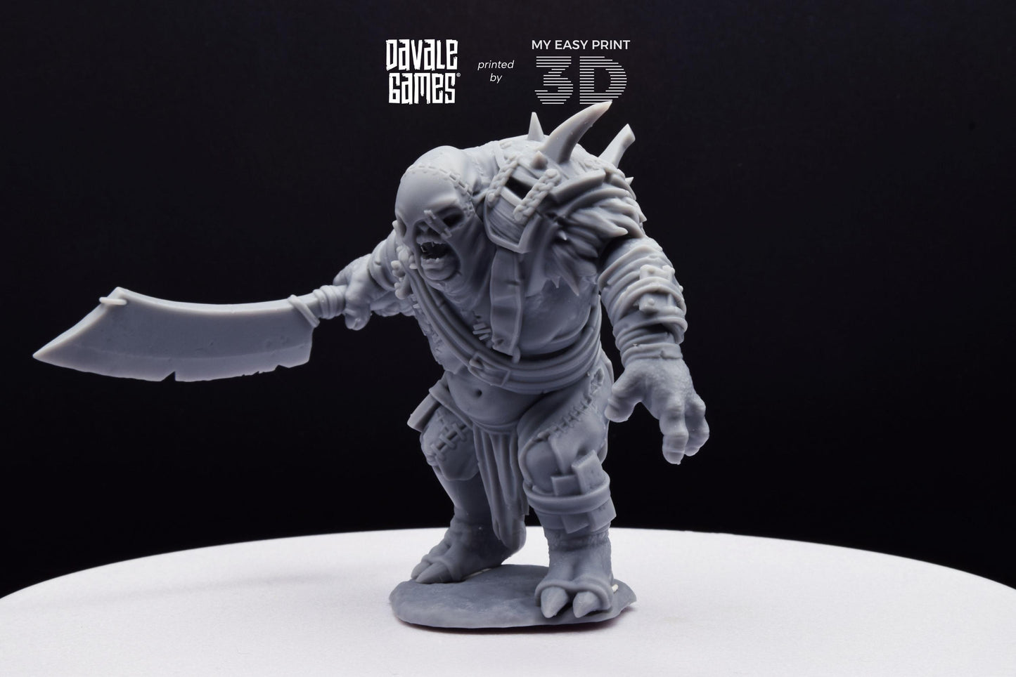 Anagar Troll Commander - Dead City - Davale Games - 3D Printed with high quality resin for LOTR/D&D games