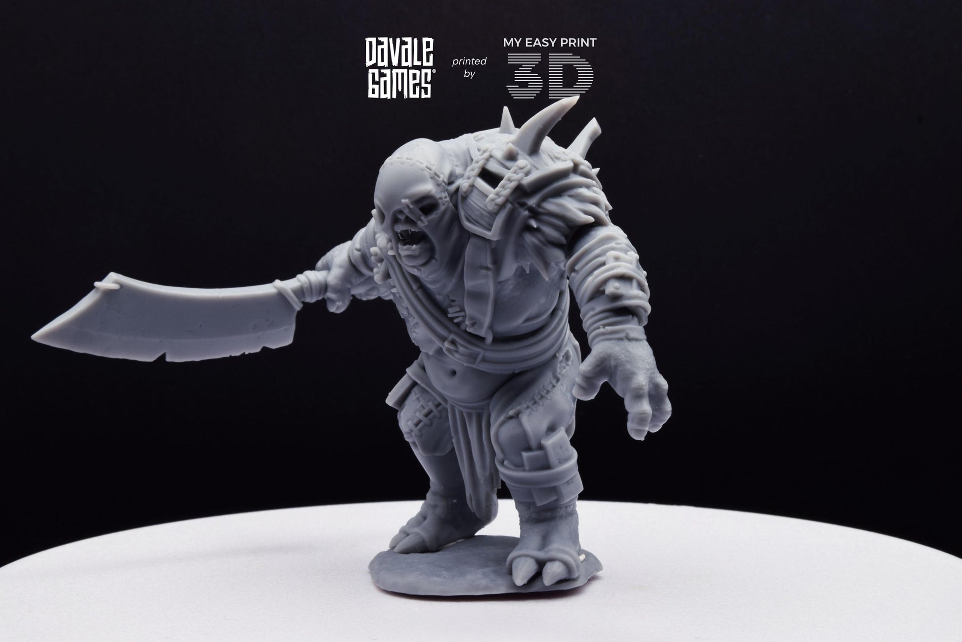 Anagar Troll Commander - Dead City - Davale Games - 3D Printed with high quality resin for LOTR/D&D games