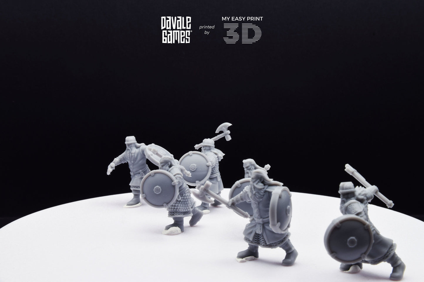 Kalak Warriors - Davale Games - 3D Printed with high quality resin for LOTR/D&D games