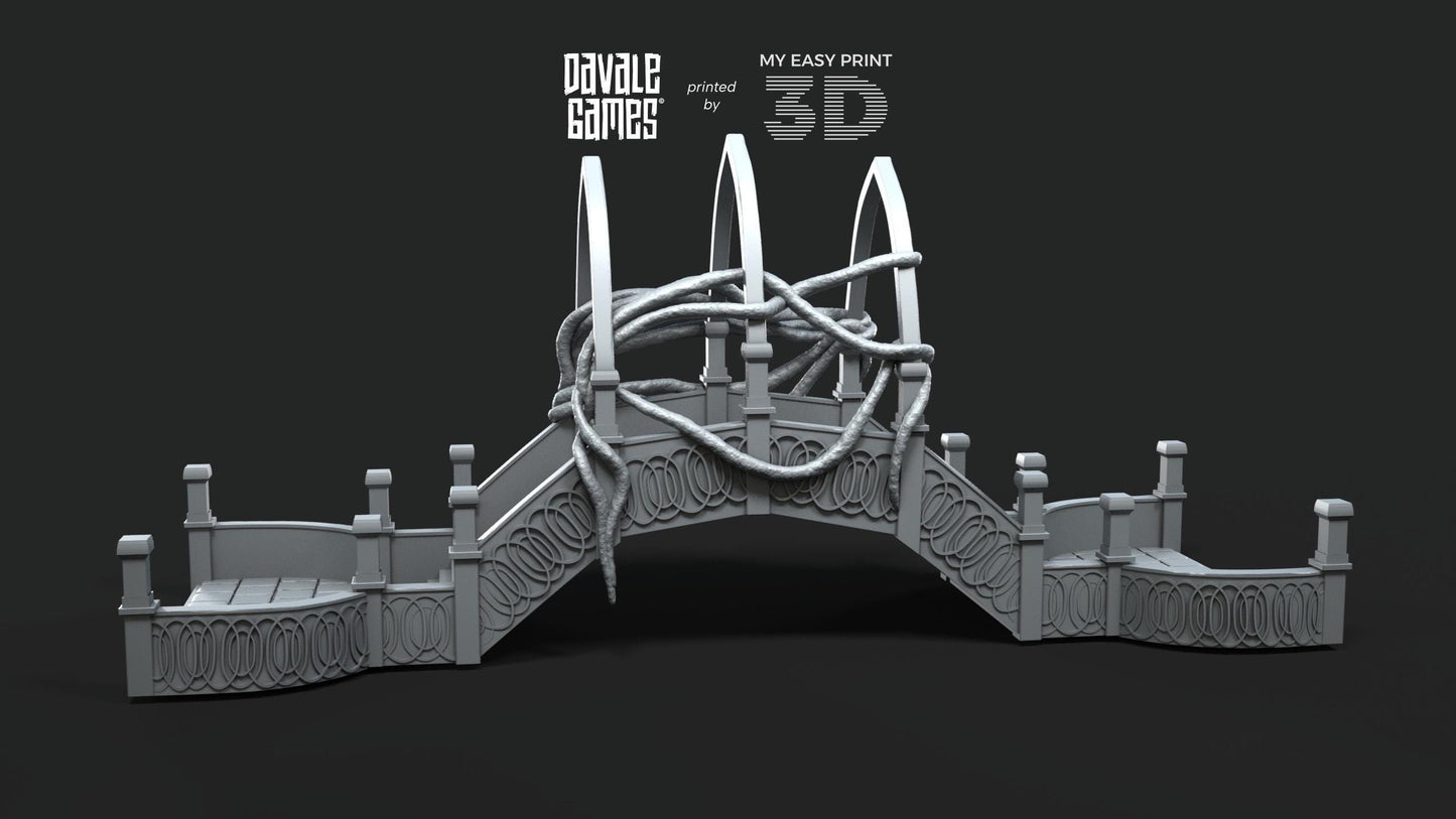 Elven Bridge - Davale Games - 3D Printed with high quality resin for LOTR/D&D games