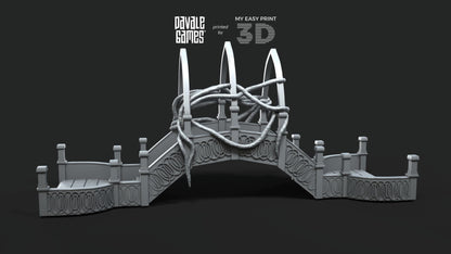 Elven Bridge - Davale Games - 3D Printed with high quality resin for LOTR/D&D games