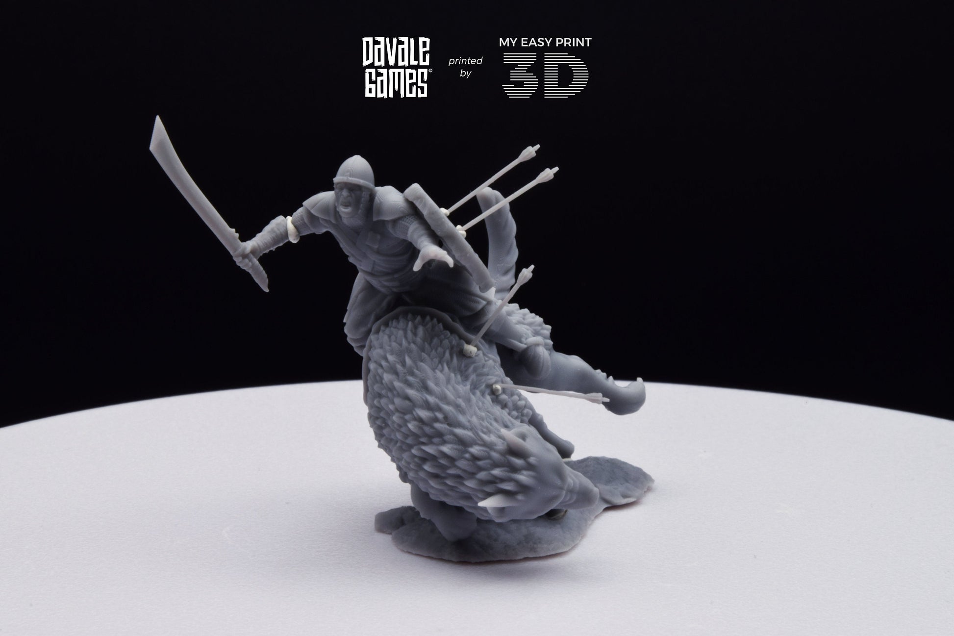Death Warg Rider - Mounted - Davale Games - 3D Printed with high quality resin for LOTR/D&D games