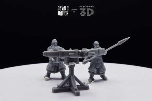 Dwarf Ballista - Davale Games - 3D Printed with high quality resin for LOTR/D&D games