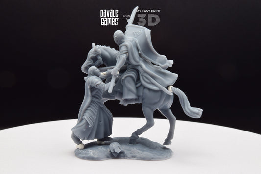 Bloody Elf Banner - Mounted - Davale Games - 3D Printed with high quality resin for LOTR/D&D games