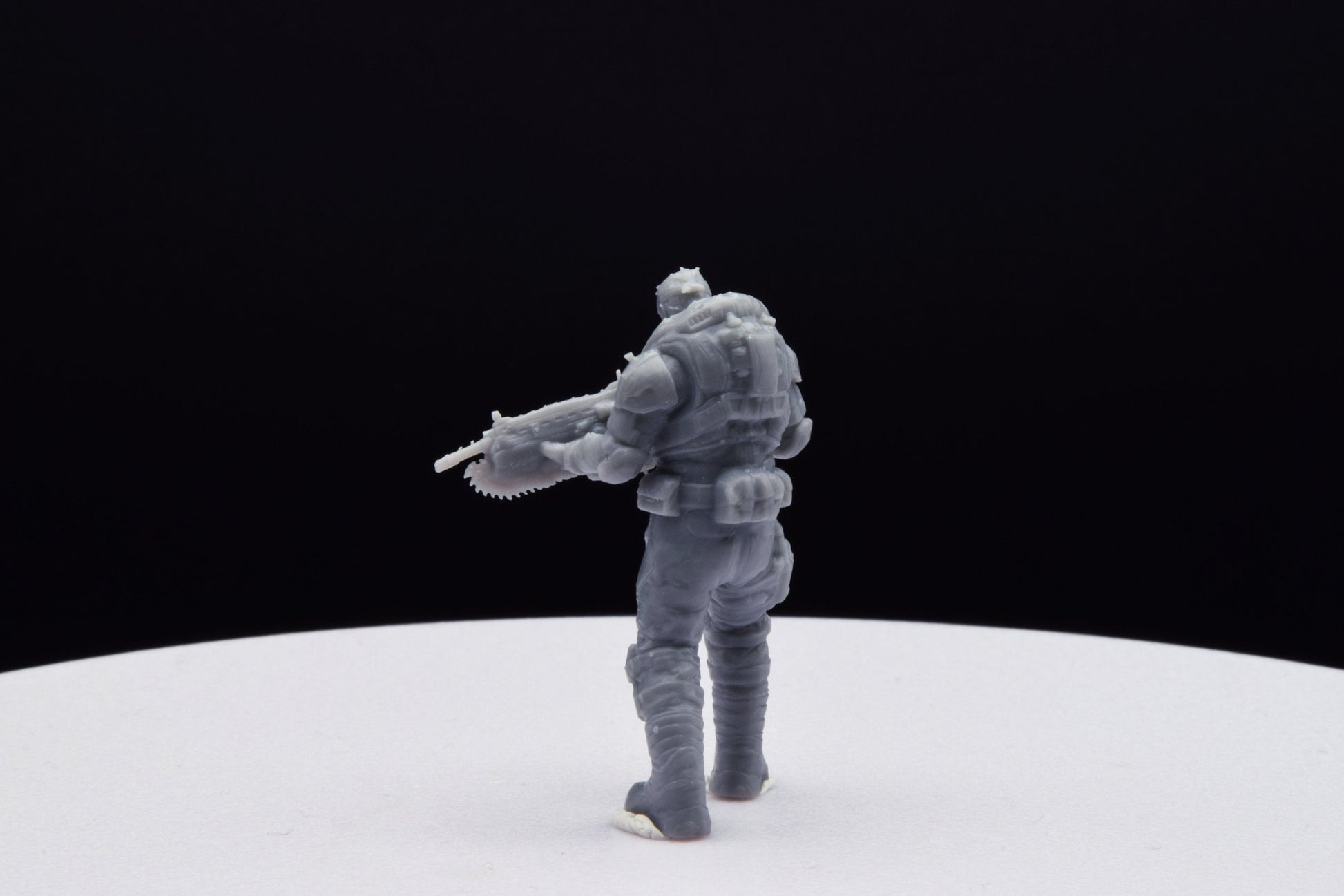 Gears Of War COG Marcus Old Miniature - TheSTLSmith - 3D Printed with high quality resin for Skirmish/D&D games