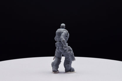 Gears Of War Damon Baird Summer Ot Miniature - TheSTLSmith - 3D Printed with high quality resin for Skirmish/D&D games