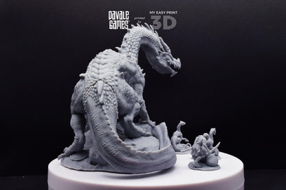 Mountain Drake - Goblins of the cave - Davale Games - 3D Printed with high quality resin for LOTR/D&D games