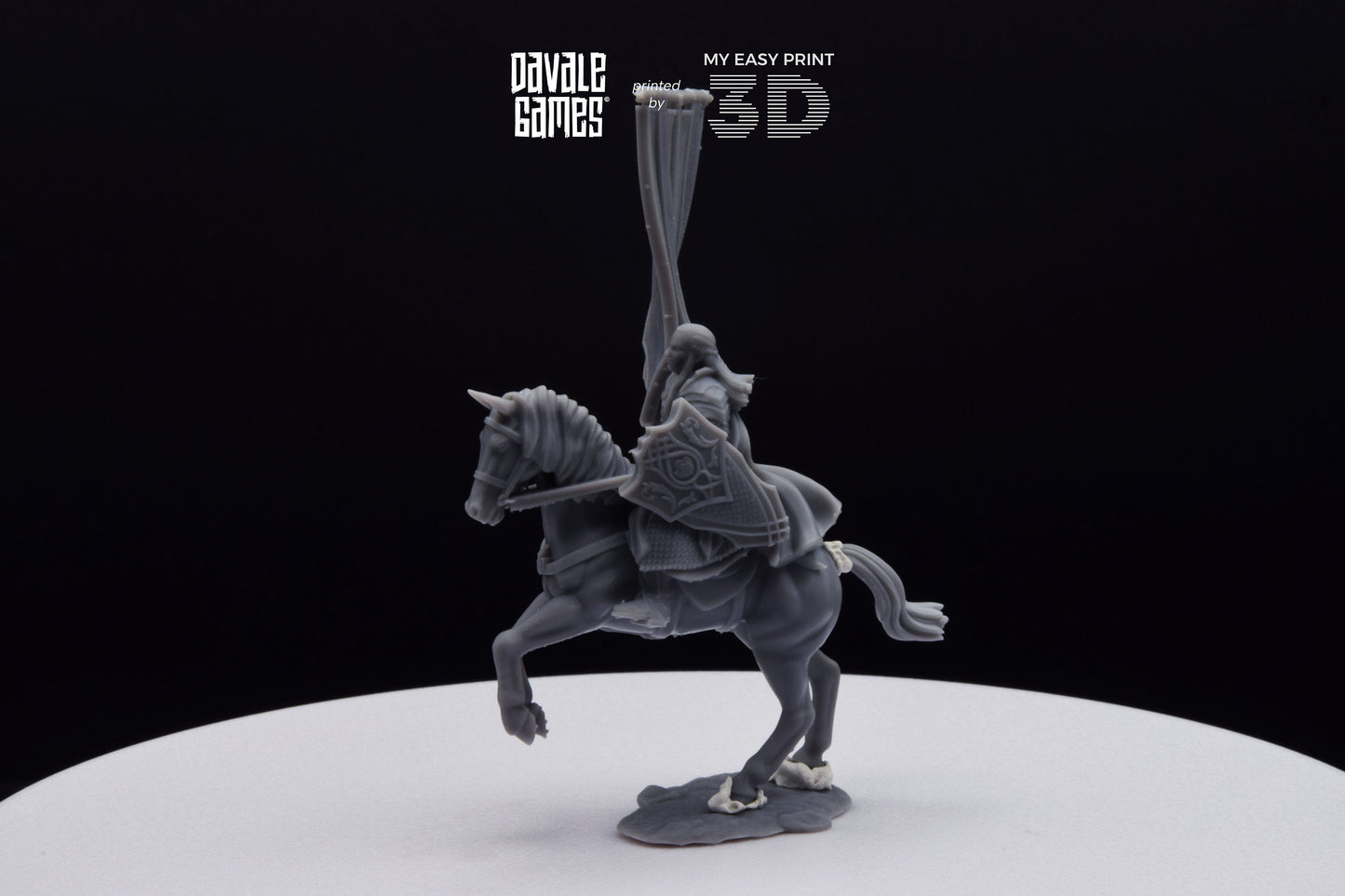 Wood Elf Banner - Mounted - Davale Games - 3D Printed with high quality resin for LOTR/D&D games