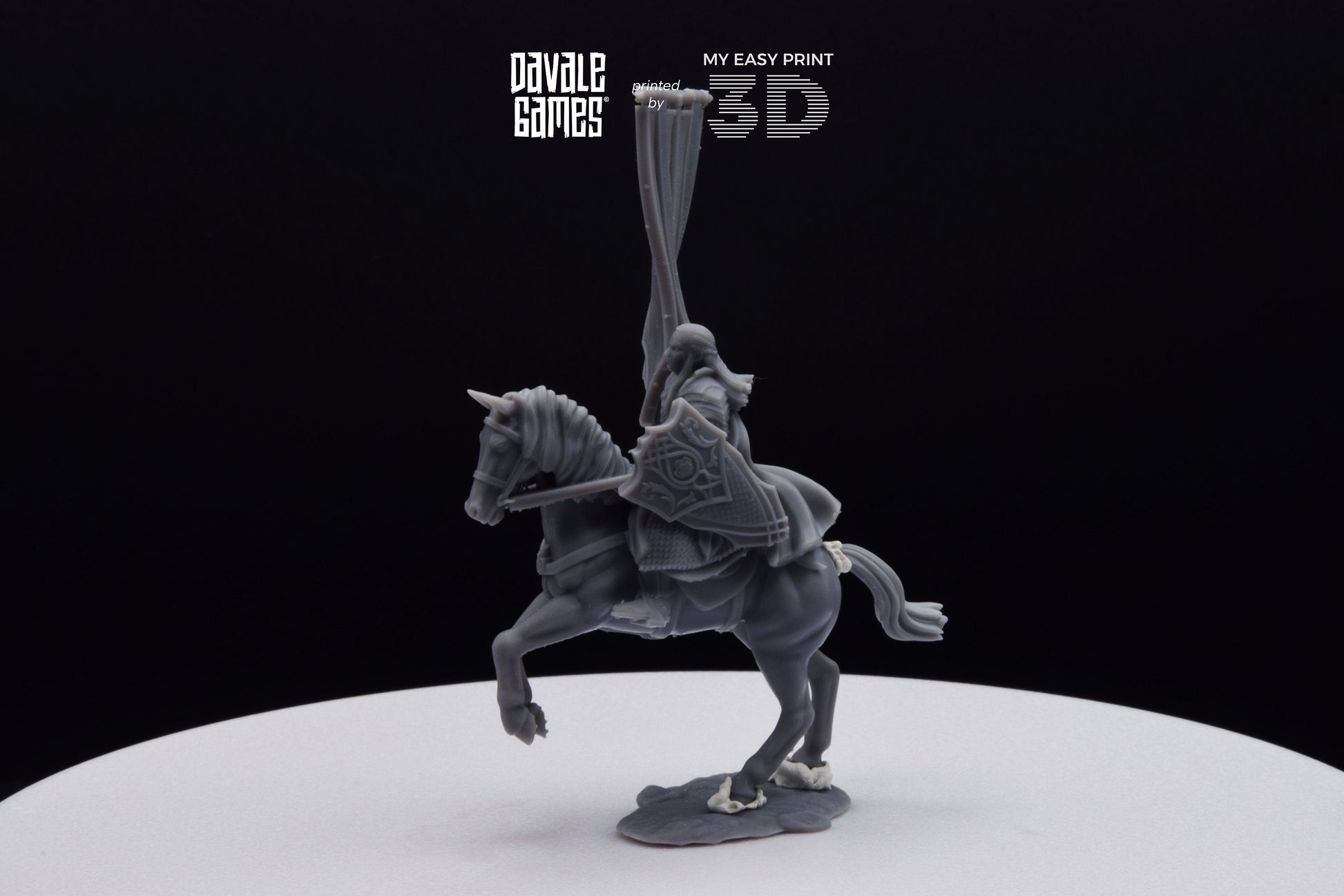 Wood Elf Banner - Mounted - Davale Games - 3D Printed with high quality resin for LOTR/D&D games