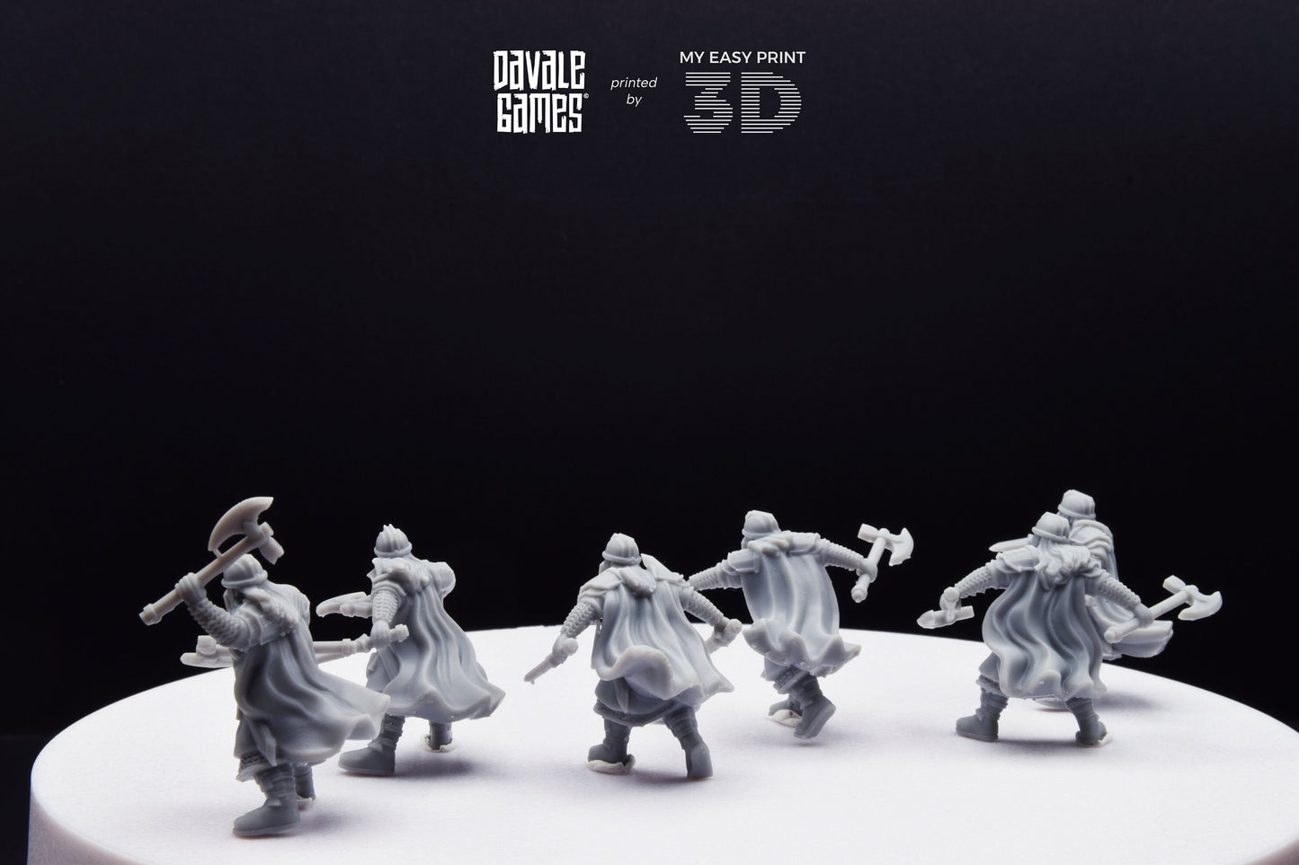 Metal Guard Dwarf - Davale Games - 3D Printed with high quality resin for LOTR/D&D games
