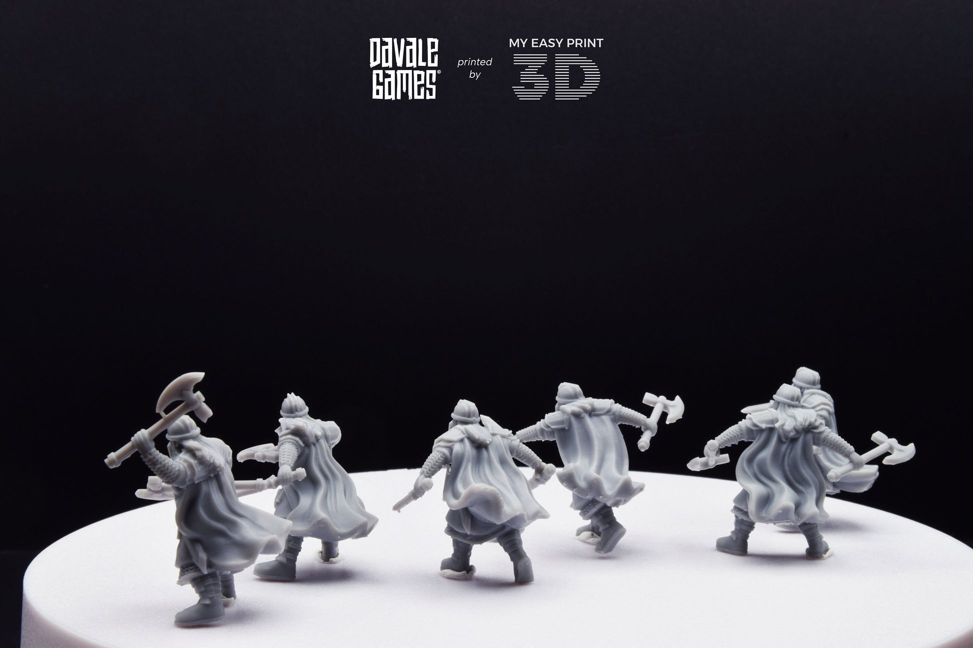 Metal Guard Dwarf - Davale Games - 3D Printed with high quality resin for LOTR/D&D games