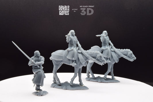 High Human Prince - Foot and Mounted - Davale Games - 3D Printed with high quality resin for LOTR/D&D games