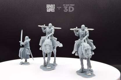 High Human Prince - Foot and Mounted - Davale Games - 3D Printed with high quality resin for LOTR/D&D games