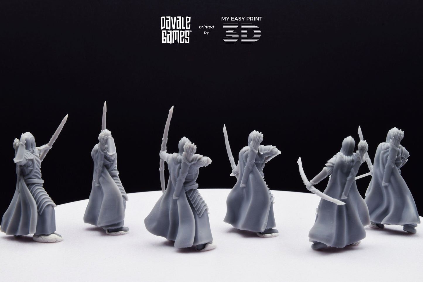 Bloody Warrior with Bow - Davale Games - 3D Printed with high quality resin for LOTR/D&D games