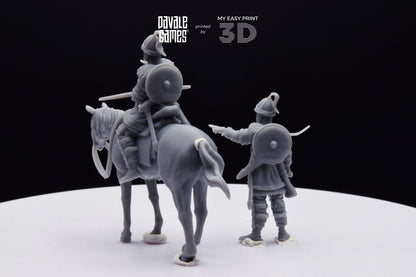 Attila the Hun - Battle of The Catalaunian Plains - Foot and Mounted - Davale Games - Historical games - 3D Printed with high quality resin