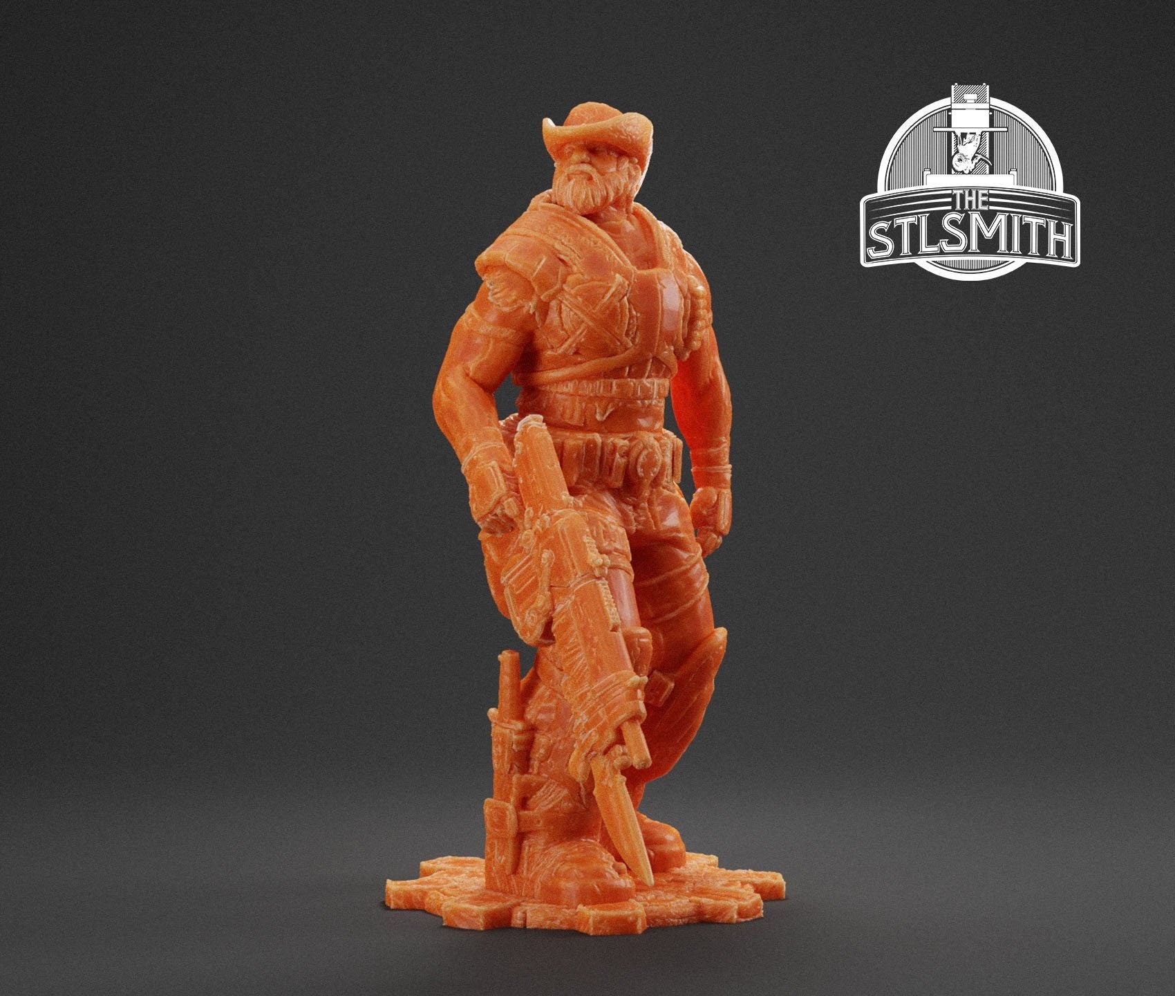 Gears Of War Dizzy Wallin Winter Ot Miniature - TheSTLSmith - 3D Printed with high quality resin for Skirmish/D&D games